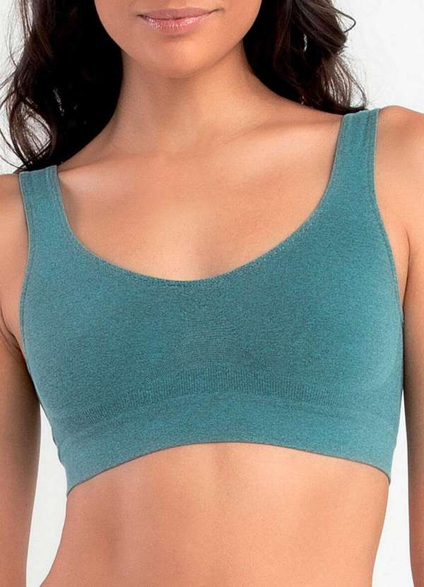 She - Top sem Aro e sem Bojo She 750.04 Vd01-Verde