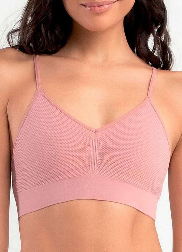 She - Top sem Aro e sem Bojo She 752.06 Ro12-Rosa