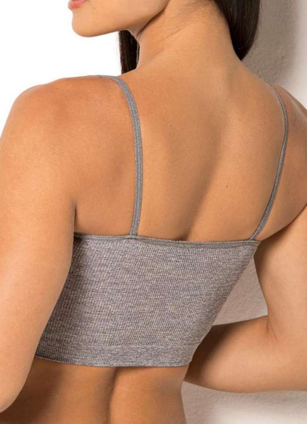 Trifil - Top sem Aro e sem Bojo Trifil 4094 T630-Cinza-Mescla 2