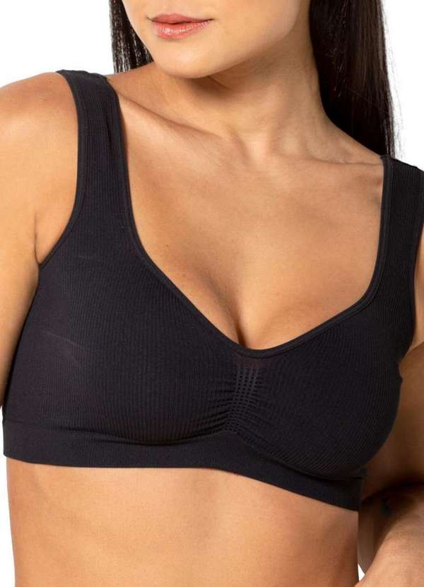 Trifil - Top sem Aro e sem Bojo Trifil 4096 0008-Preto