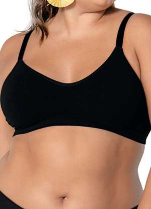 Top sem Aro e sem Bojo Ultraleve Demillus 61146 Plus Size - DEMILLUS