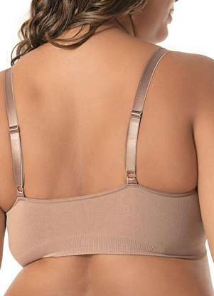 Top sem Aro e sem Bojo Ultraleve Demillus 61146 Plus Size - DEMILLUS