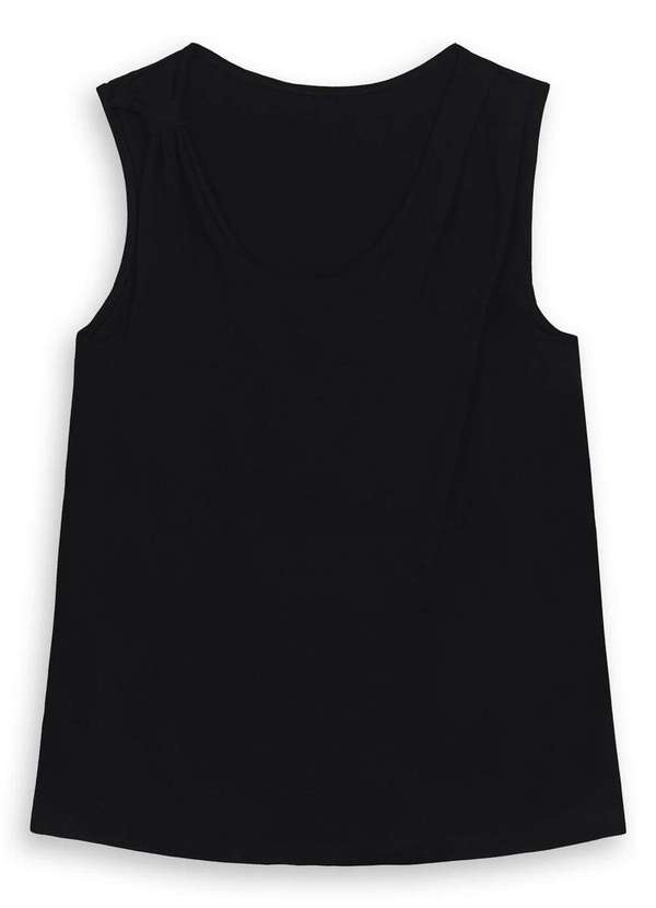 Malwee - Blusa Feminina Assimétrica Malwee 1000131762 00004-Preto