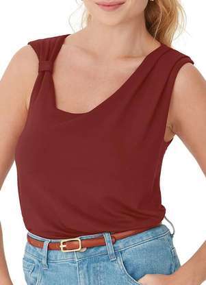 Blusa Feminina Assimétrica Malwee 1000131762 - MALWEE