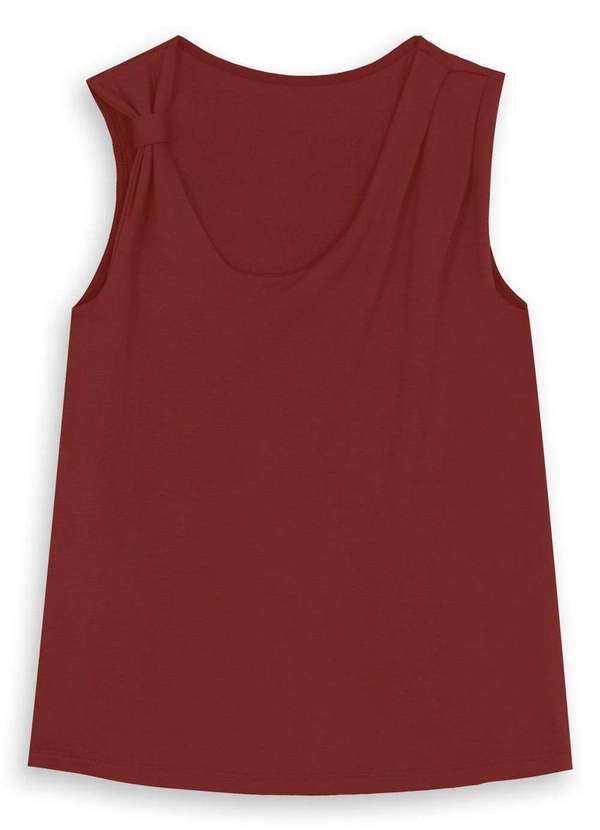 Malwee - Blusa Feminina Assimétrica Malwee 1000131762 02403-Bordô 3