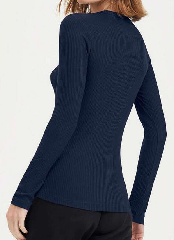 Cor com Amor - Blusa Feminina Cor com Amor 2010164 Marinho 2