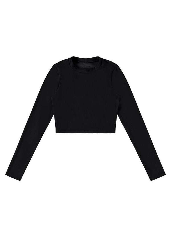 Enfim - Blusa Feminina Cropped Enfim 1000117332 00004-Preto