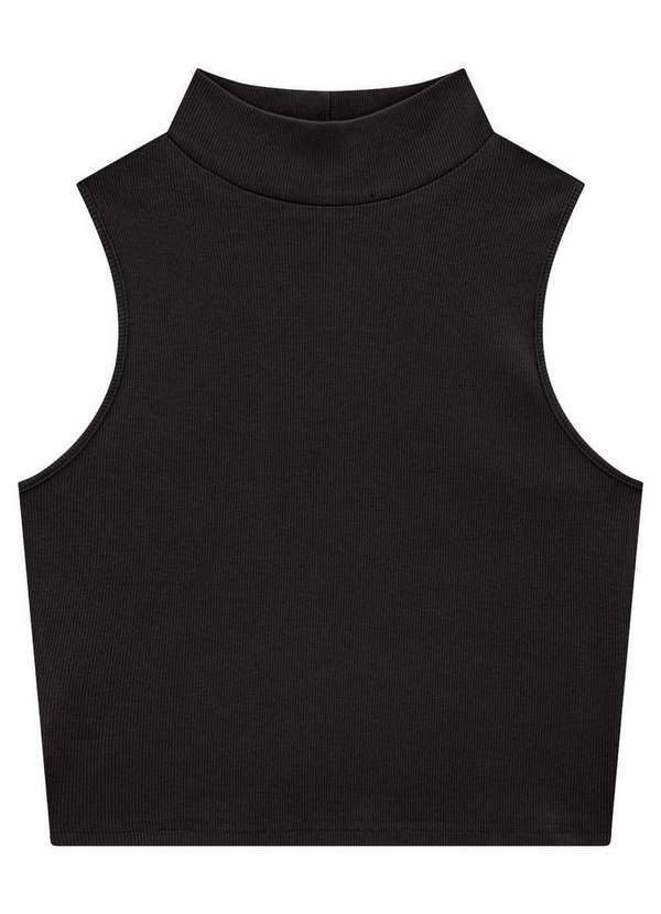 Enfim - Blusa Feminina Cropped Enfim 1000125323 00004-Preta 2