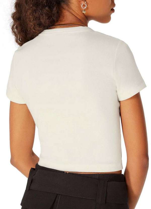 Hering - Blusa Feminina Cropped Hering 4f8l Nm2-Bege-Mescla 2