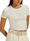 Hering - Blusa Feminina Cropped Hering 4f8l Yvm-Amarelo-Claro - variação: Yvm-Amarelo-Claro