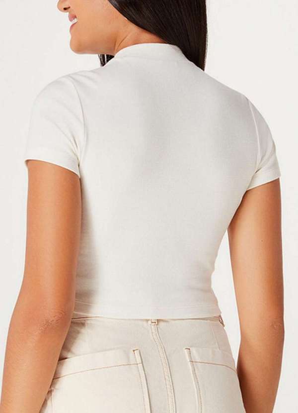 Hering - Blusa Feminina Cropped Hering 4fq7 Nmc-Off-White 2