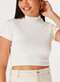 Hering - Blusa Feminina Cropped Hering 4fq7 N10-Preto - variação: Nmc-Off-White