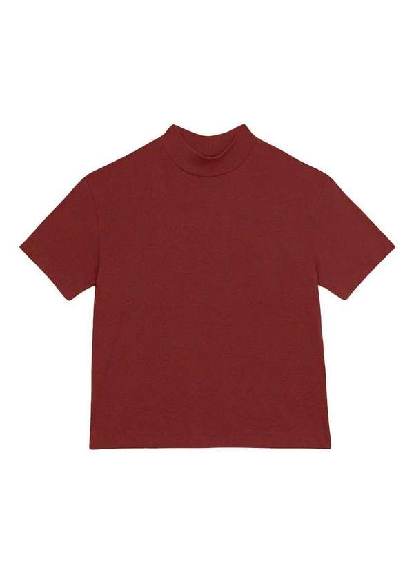 Malwee - Blusa Feminina Cropped Malwee 1000128703 02403-Bordô 2