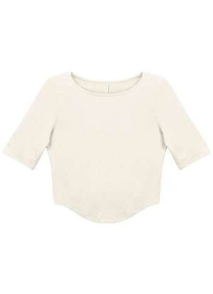 Marialícia - Blusa Feminina Cropped Marialicia 183469 - MARIALÍCIA