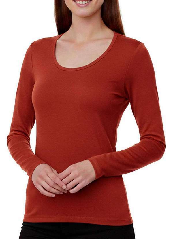 Enfim - Blusa Feminina Justa Enfim 1000065571 70021-Marrom