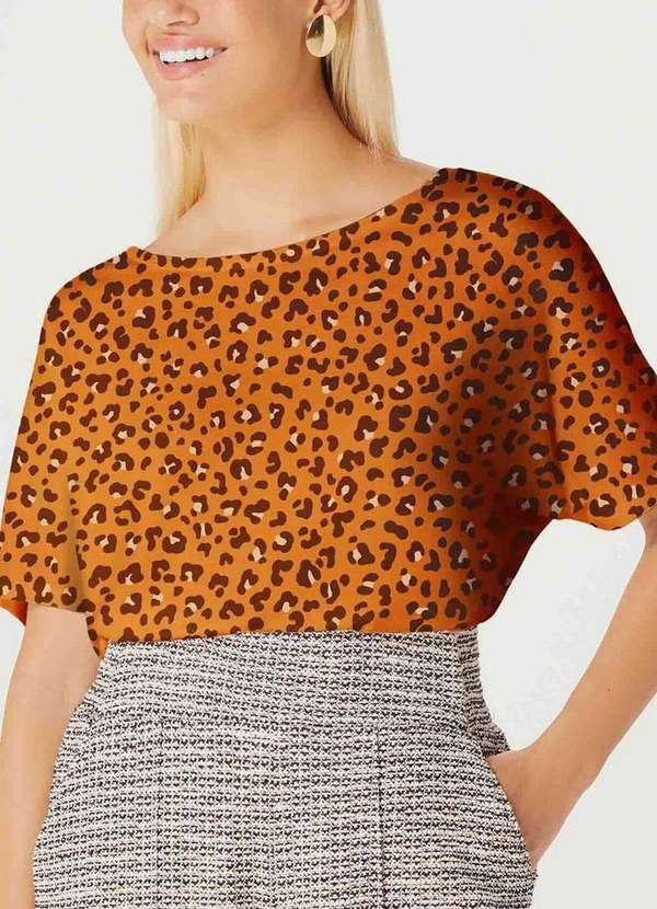 Hering - Blusa Feminina Hering 4djt 13x-Marrom