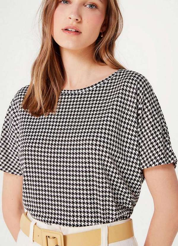 Hering - Blusa Feminina Hering 4djt 14y-Azul