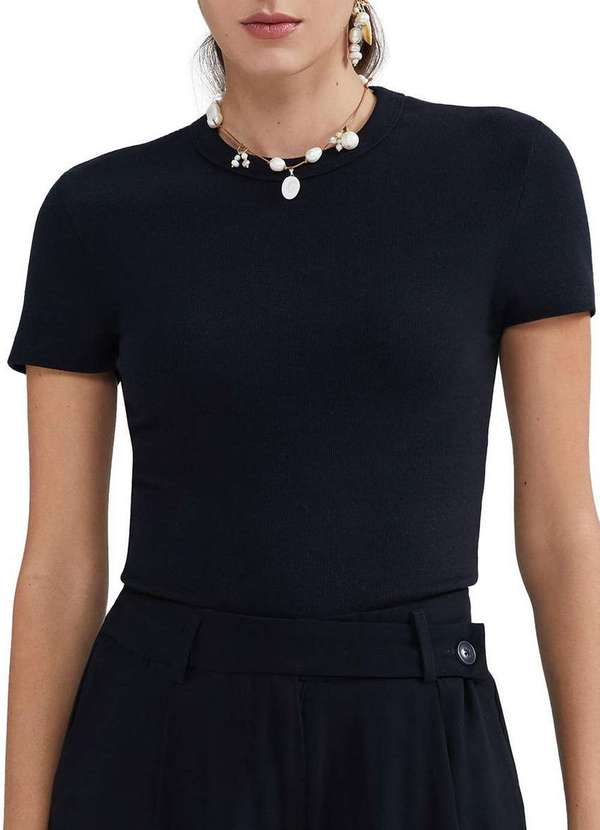 Hering - Blusa Feminina Hering 4h31 N10-Preto