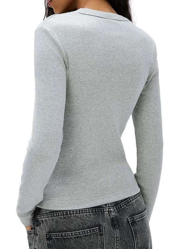 Hering - Blusa Feminina Hering 4h5r M2h-Cinza-Mescla 2