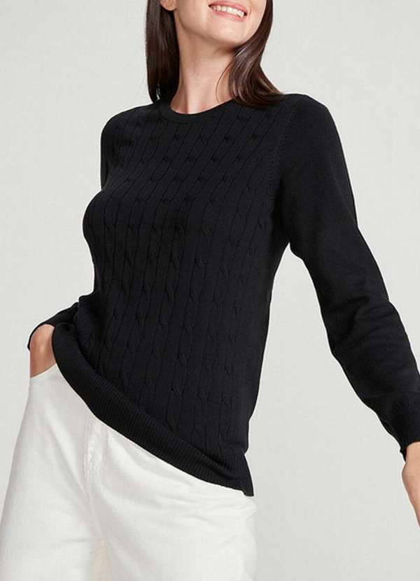 Hering - Blusa Feminina Hering K0mx N10-Preto
