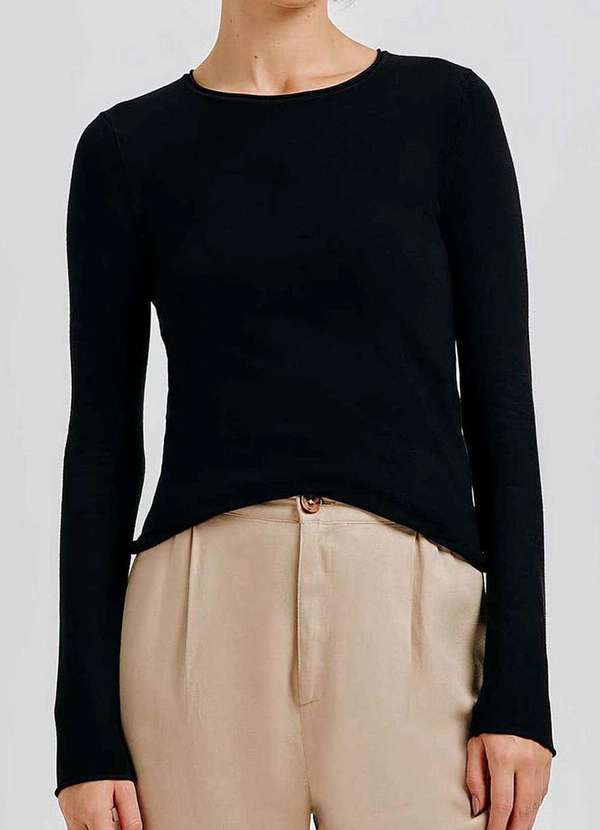 Hering - Blusa Feminina Hering K5e4 N10-Preto