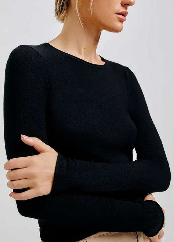 Hering - Blusa Feminina Hering K5e4 N10-Preto 3