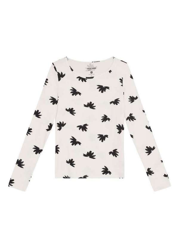 Malwee - Blusa Feminina Malwee 1000050933 Dq75a-Off-White