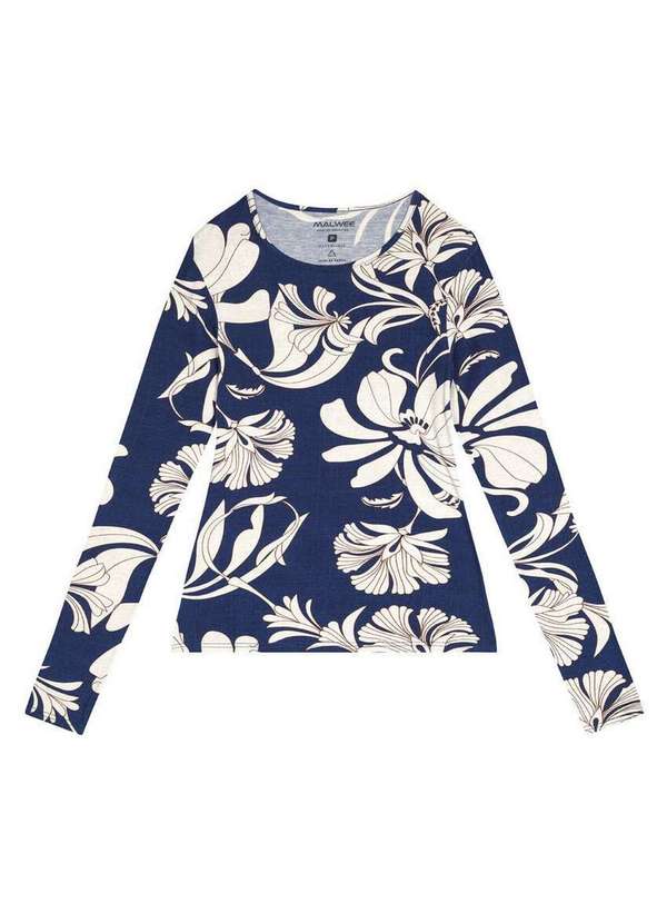 Malwee - Blusa Feminina Malwee 1000117667 Dh43a-Azul