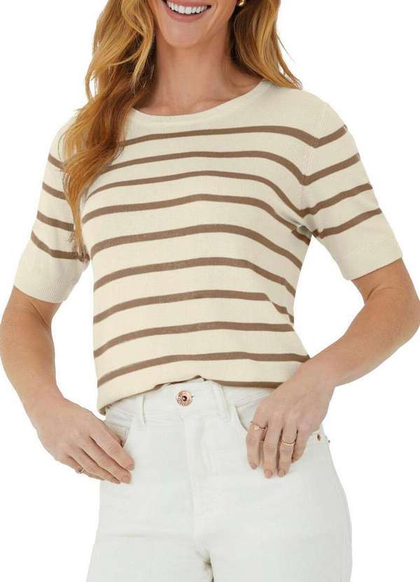 Malwee - Blusa Feminina Malwee 1000124675 D019j-Off-White