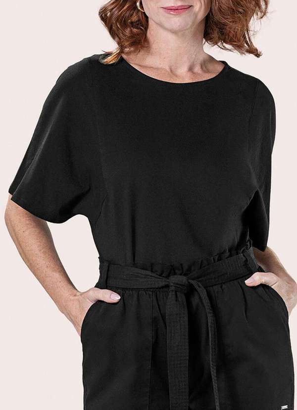 Marialícia - Blusa Feminina Marialicia 183155 7001-Preto