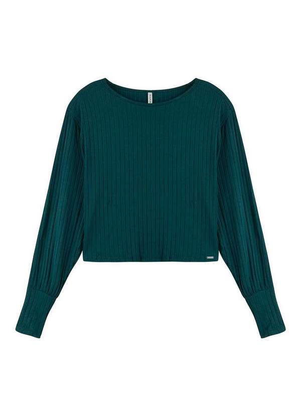Marialícia - Blusa Feminina Marialicia 183290 5018-Verde-Petróleo