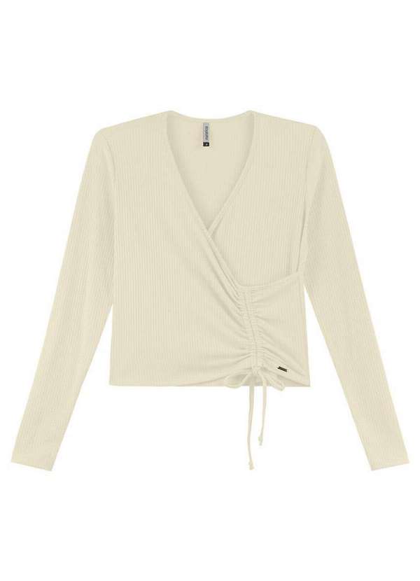 Marialícia - Blusa Feminina Marialicia 183299 2023-Bege