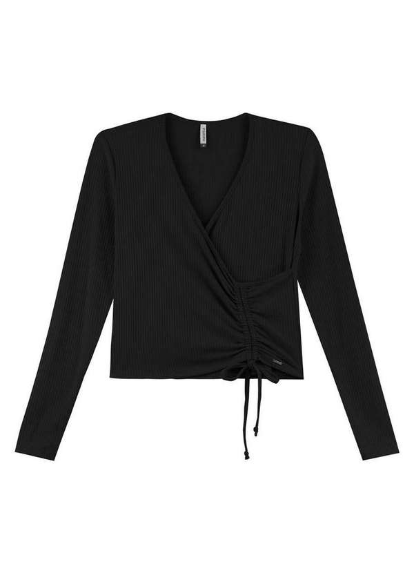Marialícia - Blusa Feminina Marialicia 183299 7001-Preto