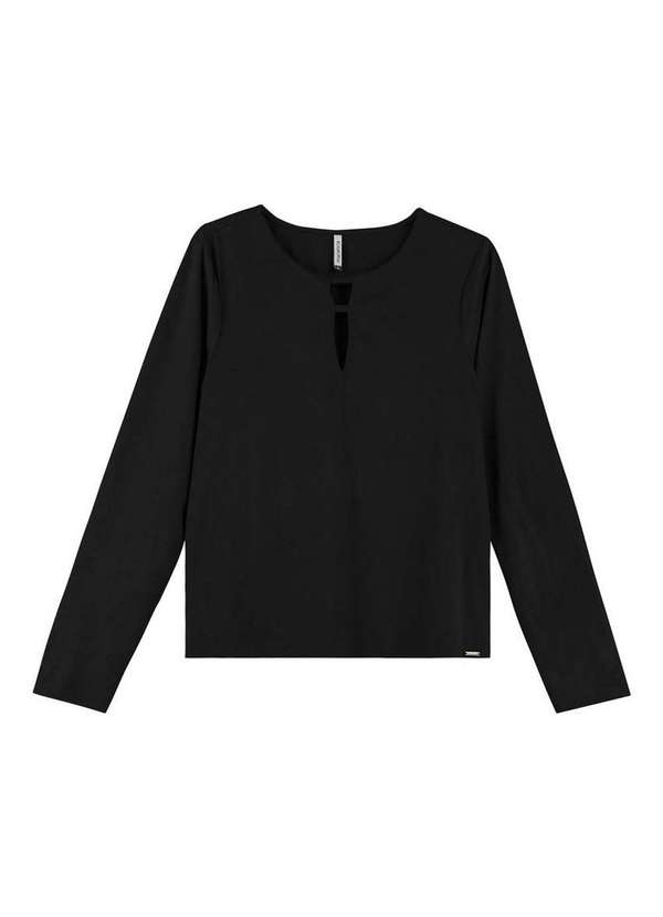 Marialícia - Blusa Feminina Marialicia 183302 7001-Preto