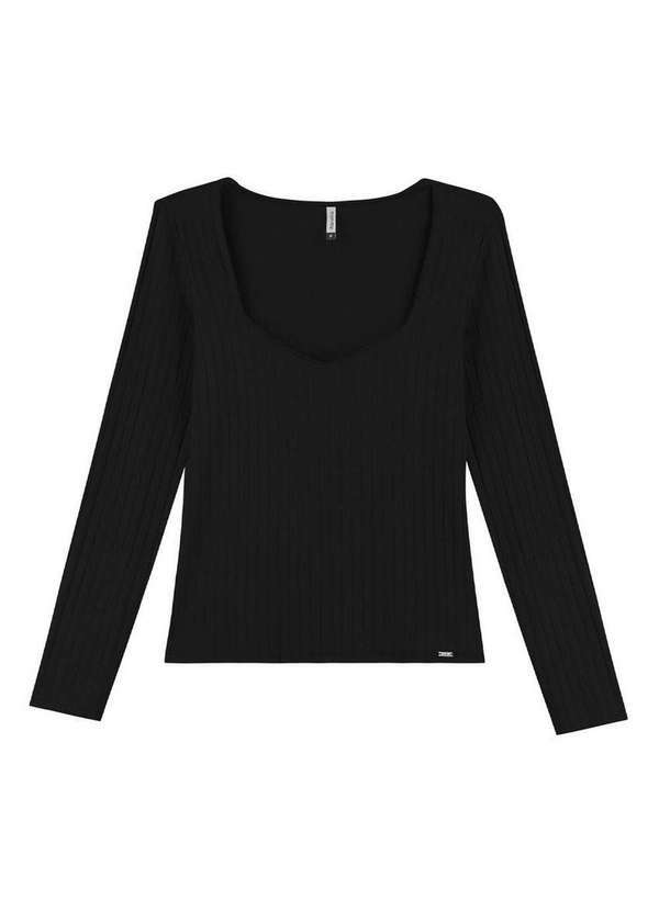Marialícia - Blusa Feminina Marialicia 183313 7001-Preto
