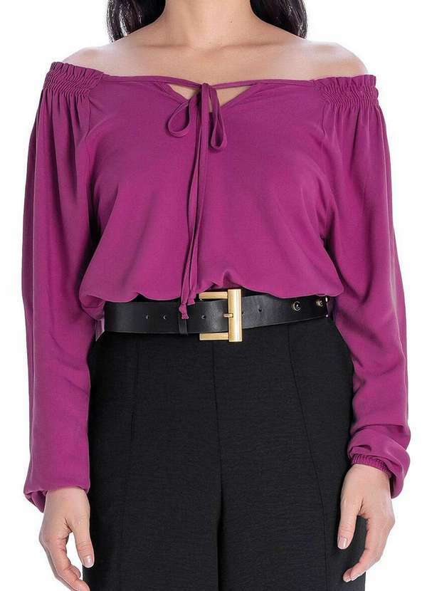 Marialícia - Blusa Feminina Marialicia 183317 4921-Fúcsia