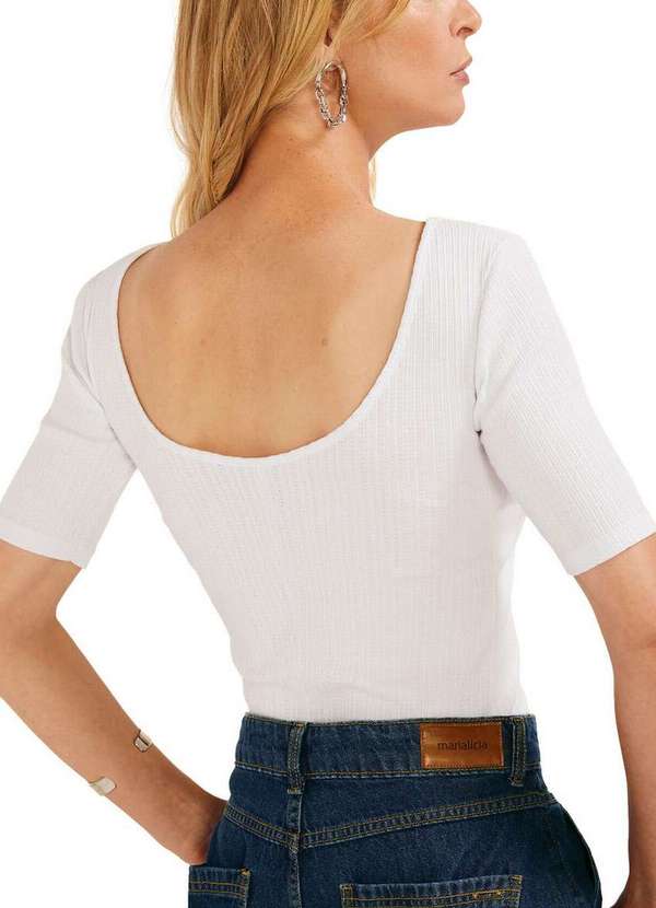 Marialícia - Blusa Feminina Marialicia 184209 2001-Branco 2