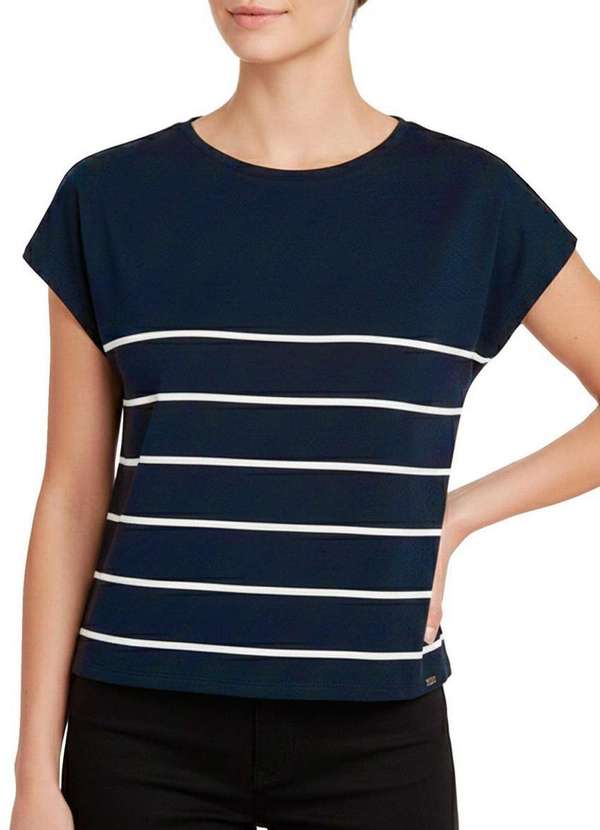 Marialícia - Blusa Feminina Marialicia 184215 6751-Marinho