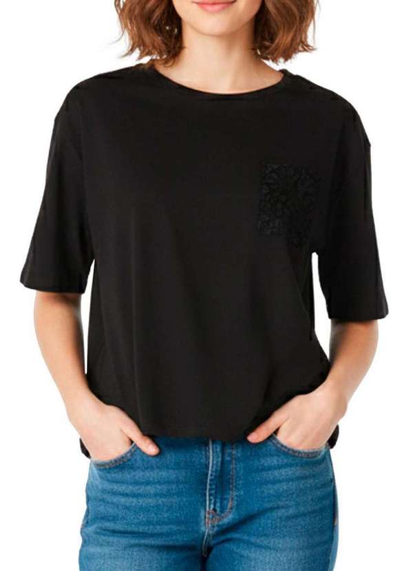 Marialícia - Blusa Feminina Marialicia 184224 7001-Preto