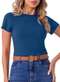Marialícia - Blusa Feminina Marialicia 52073 4065-Vermelho-Fogo - variação: 6025-azul-quartzo