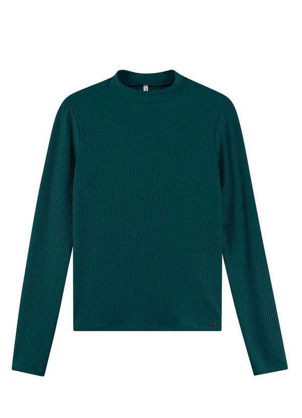 Marialícia - Blusa Feminina Marialicia 52119 Plus Size 5018-Verde-Petróleo