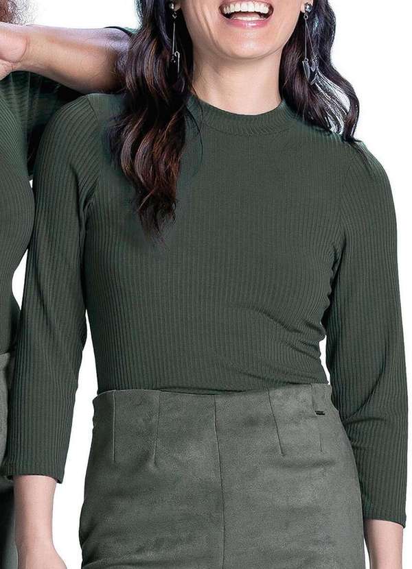 Marialícia - Blusa Feminina Marialicia 52235 5663-Verde-Mato