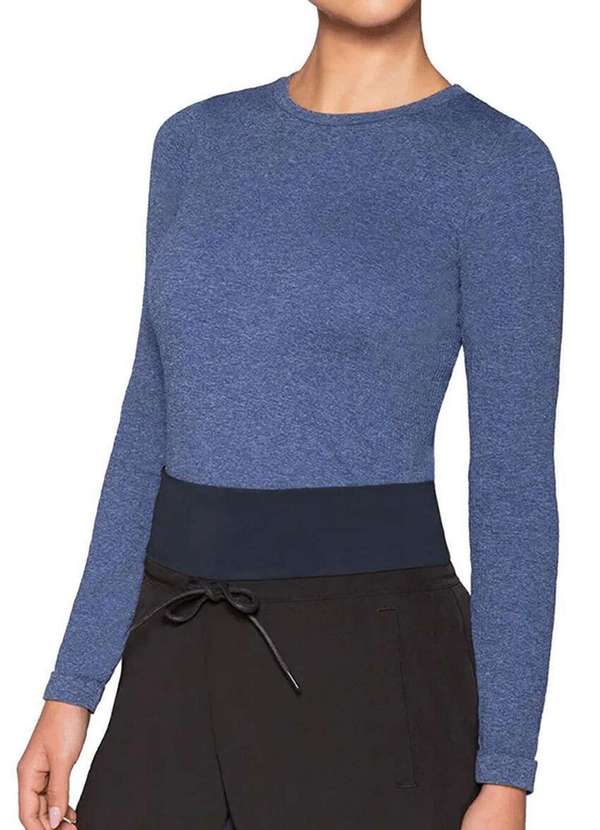 Lupo - Blusa Feminina Melange Loba 45280-001 2660-Azul