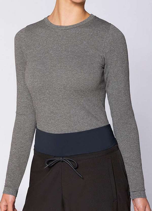 Lupo - Blusa Feminina Melange Loba 45280-001 8670-Grafite