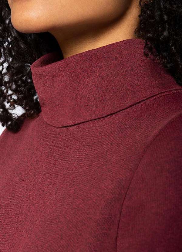 Lupo - Blusa Feminina Melange Loba 45283-001 5903-Marsala 4