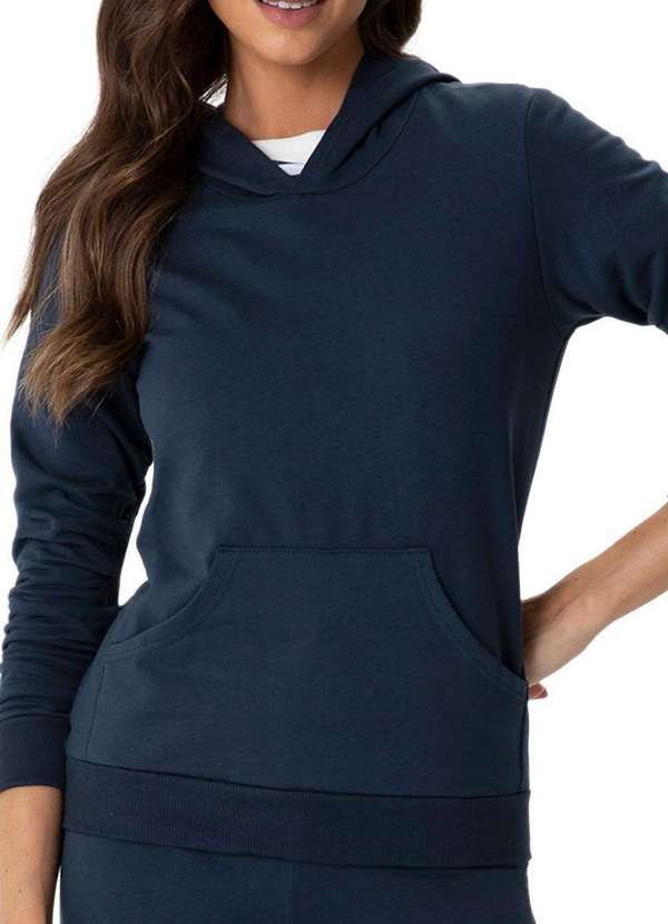 Malwee - Blusa Feminina Moletom Malwee 1000054824 02023-Marinho 3