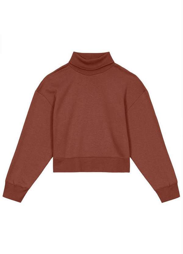 Malwee - Blusa Feminina Moletom Malwee 1000106177 00405-Marrom 2