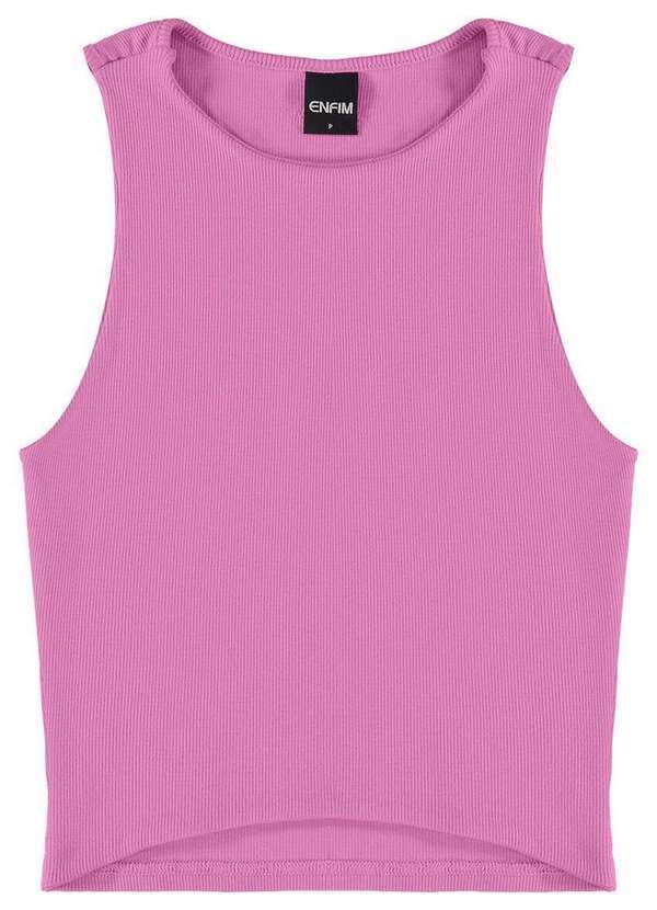 Enfim - Blusa Feminina Regata Cropped Enfim 1000120951 01127-Rosa