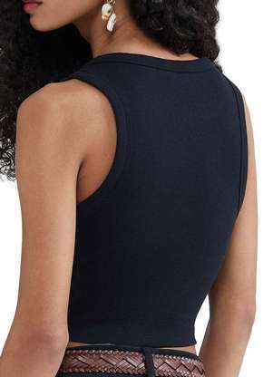 Blusa Feminina Regata Cropped Hering 4aj0 - HERING