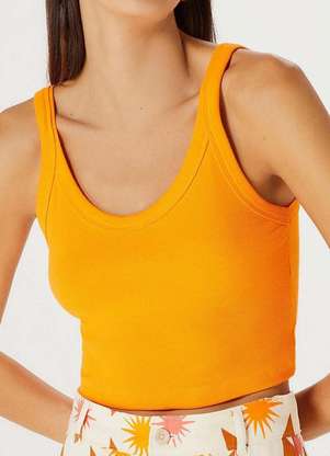 Blusa Feminina Regata Cropped Hering 4akm - HERING